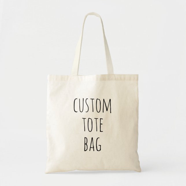Bolsa Tote Saco de Texto Personalizado Rae Dunn | Presentes P (Frente)