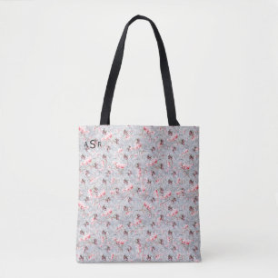 Bolsa Tote Saco de Toa de Monograma, Berries, cor-de-rosa, e