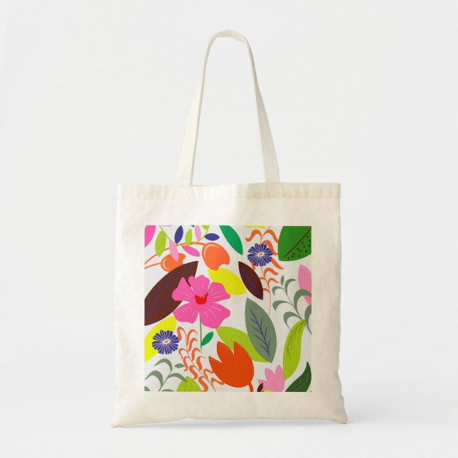 Bolsa Tote Saco de toalha da flor (Frente)
