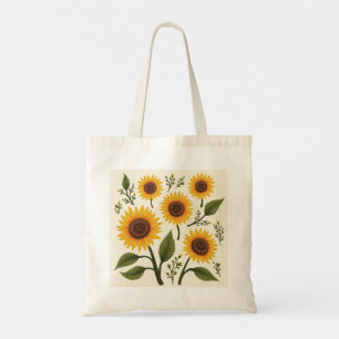 Bolsa Tote saco de toalha de girassol