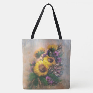 Bolsa Tote Saco de toalha de girassol