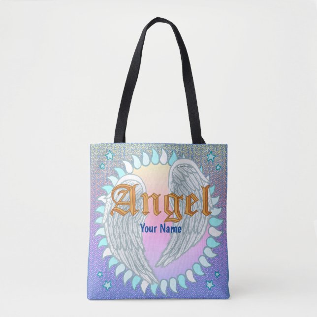 Bolsa Tote Saco de toalha do Angel Wings (Frente)