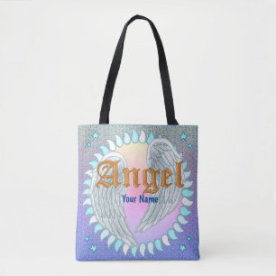 Bolsa Tote Saco de toalha do Christian Angel Wings