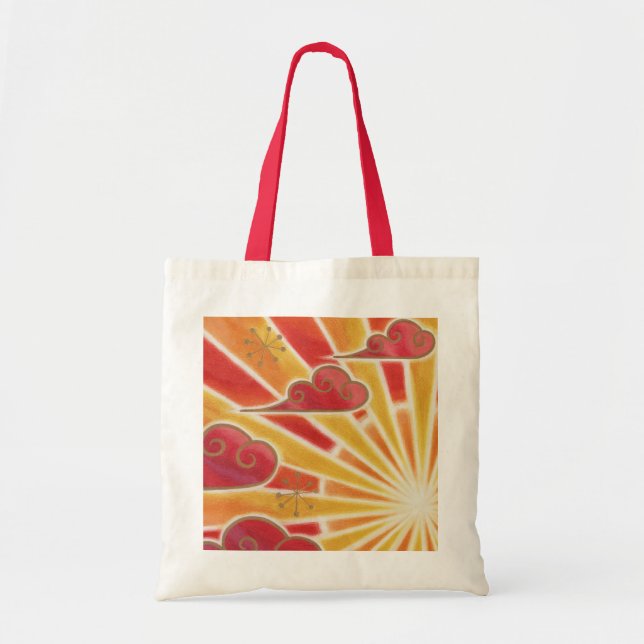 Bolsa Tote Saco de toalha sunset (Frente)