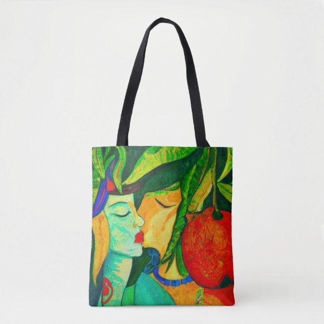 Bolsa Tote Saco de toalha tropical (Frente)