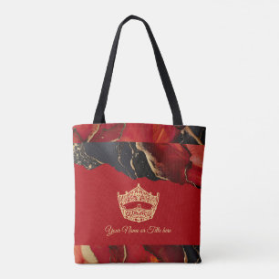 Bolsa Tote Saco de Toalhas de Mármore de Tinta Americana