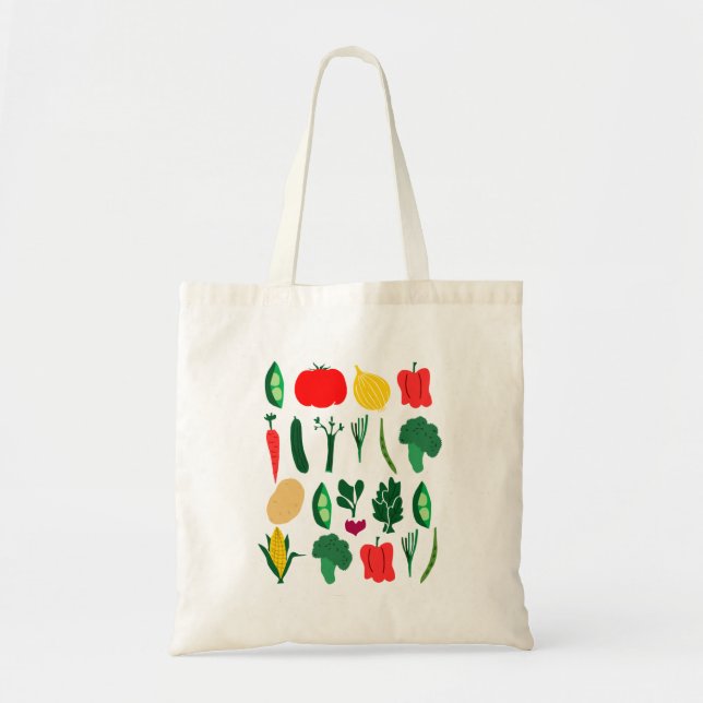 Bolsa Tote Saco de Toalhas de Produtos Hortícolas (Frente)