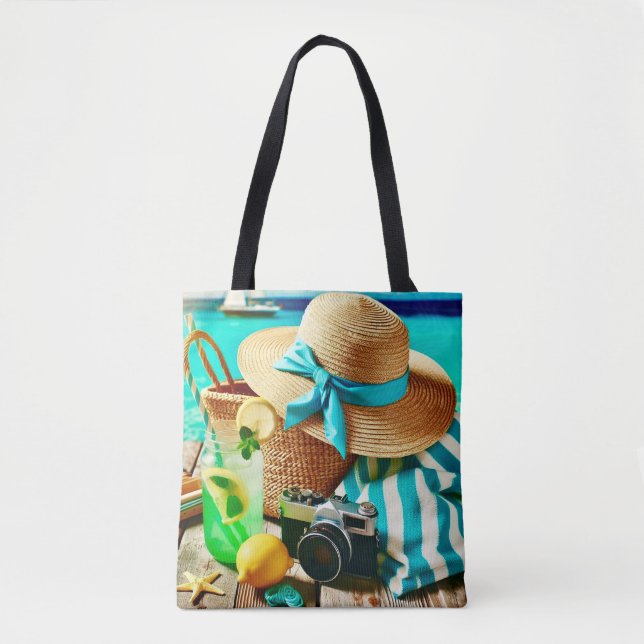 Bolsa Tote saco de toalhas do dia de verão (Frente)