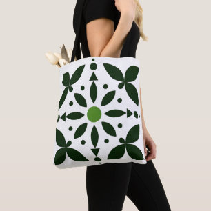 Bolsa Tote Saco de Toia da Grade Petal da Olive