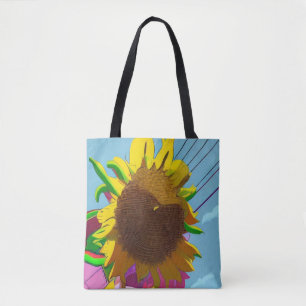 Bolsa Tote Saco de Toia de Girassol Bravo