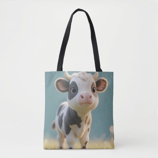 Bolsa Tote Saco de Toia de Prado de Vitelo (Frente)