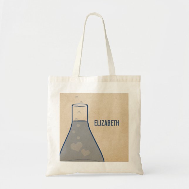 Bolsa Tote Saco de Toia do Fusor Whimsical, Azul (Frente)