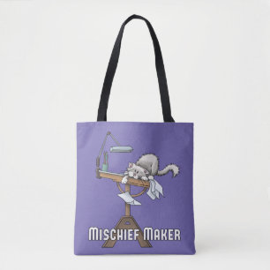 Bolsa Tote Saco de Toia do Malfeitor de Gato Branco