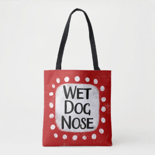 Bolsa Tote Saco de Toia do Nariz de Cão Molhado