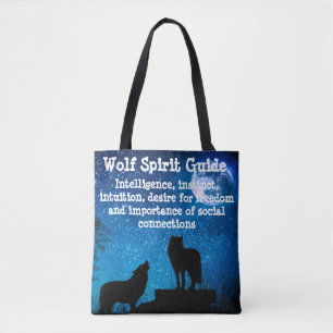Bolsa Tote Saco de Toia do Wolf Spirit Guide