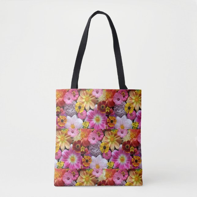 Bolsa Tote Saco de Toque da Flor (Frente)