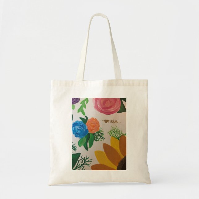 Bolsa Tote Saco de Toque da Flor (Frente)