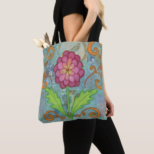 Bolsa Tote Saco de Toque da Flor