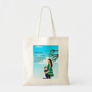 Bolsa Tote Saco de Toque da Primeira Vez