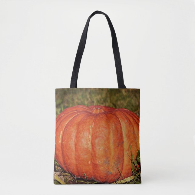 Bolsa Tote Saco de Toque de Abóbora (Frente)