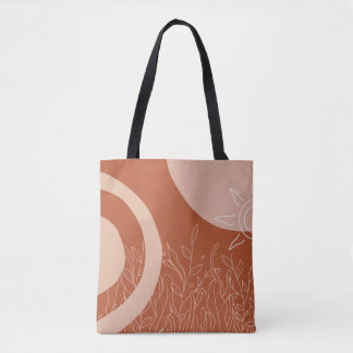 Bolsa Tote Saco de Toque de Abstrato Artístico