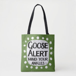 Bolsa Tote Saco de Toque de Alerta de Ganso