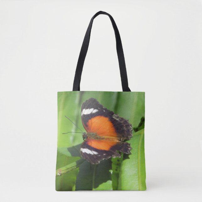 Bolsa Tote Saco de Toque de Borboleta Tropical (Frente)
