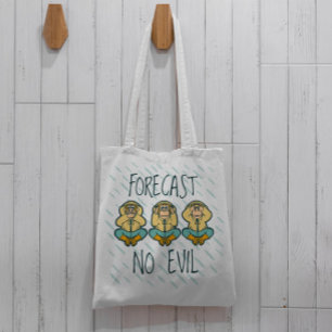 Bolsa Tote Saco de Toque de Cartoon de Três Macacos Sábios