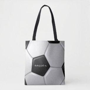 Bolsa Tote Saco de Toque de Design de Futebol