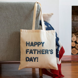 Bolsa Tote Saco de Toque de Dia de os pais Feliz
