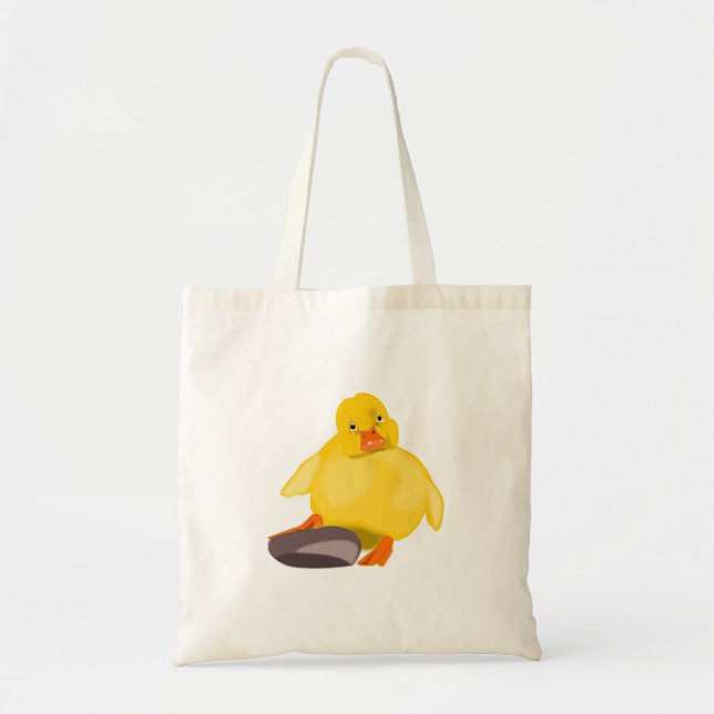 Bolsa Tote Saco de Toque de Duque Amarelo - Pintura (Frente)