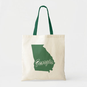 Bolsa Tote Saco De Toque De Forma Do Estado Verde Florestal D