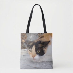 Bolsa Tote Saco de Toque de Gato Focado