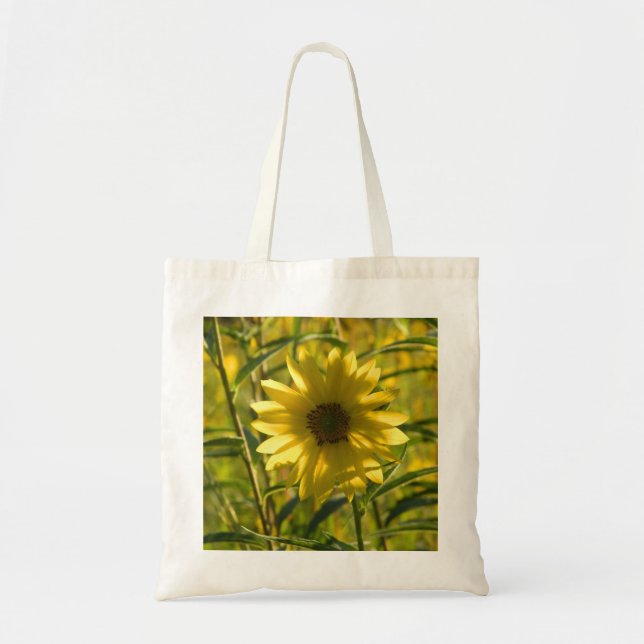 Bolsa Tote Saco de Toque de Girassol (Frente)