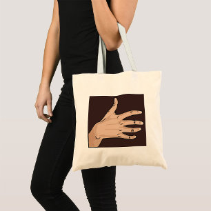 Bolsa Tote Saco de Toque de Mão de Pessoas