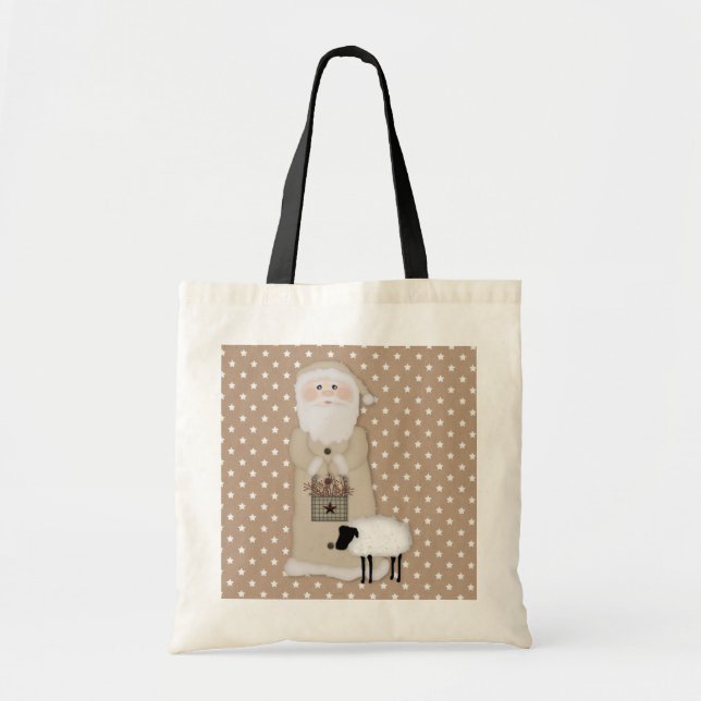 Bolsa Tote Saco de Toque de Papais noeis Primitivos (Frente)