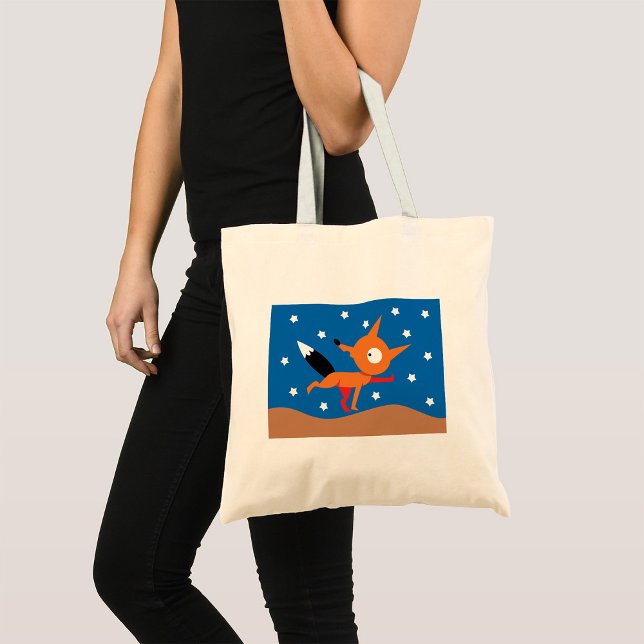 Bolsa Tote Saco De Toque De Raposa E Estrelas (Criador carregado)