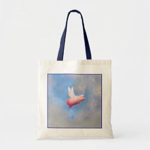 Bolsa Tote Saco de Toque de Suíno Voador