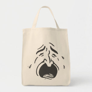 Bolsa Tote Saco de Toque Expressivo da Face