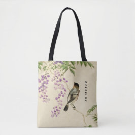Bolsa Tote Saco de Toque Lilac Sparrow Monogramas japonês