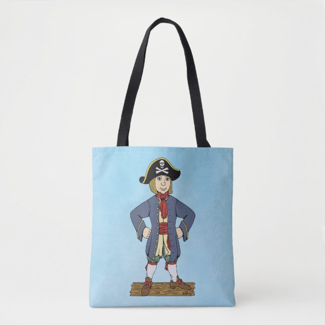 Bolsa Tote Saco de Toque Pirata Bonita (Frente)