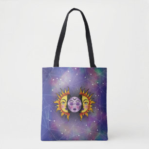 Bolsa Tote Saco de Toque Sol e Lua