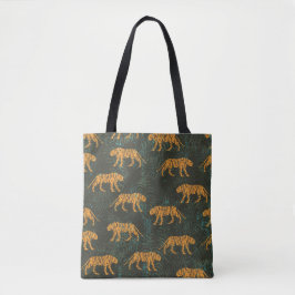 Bolsa Tote Saco de toques de arte-leopardo-cozinheira