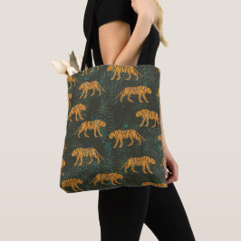Bolsa Tote Saco de toques de arte-leopardo-cozinheira