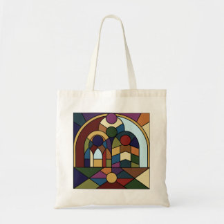Bolsa Tote Saco de Toques de Colorblock Mural