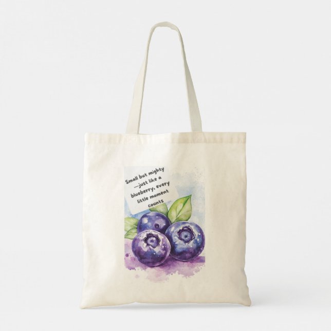 Bolsa Tote Saco de Toques de Cotação de fruta - Novo e Inspir (Verso)