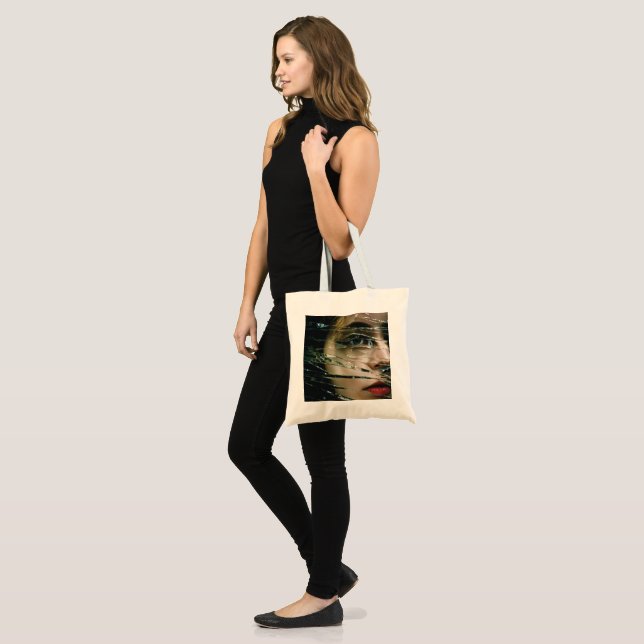 Bolsa Tote Saco de toques de exposição dupla (Frente (modelo))