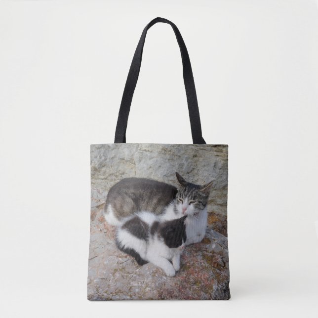Bolsa Tote Saco de Toques de Mãe e Filha (Frente)