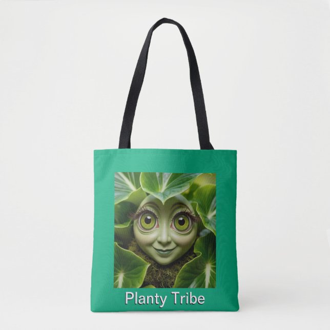 Bolsa Tote Saco de Toques de Planta (Frente)