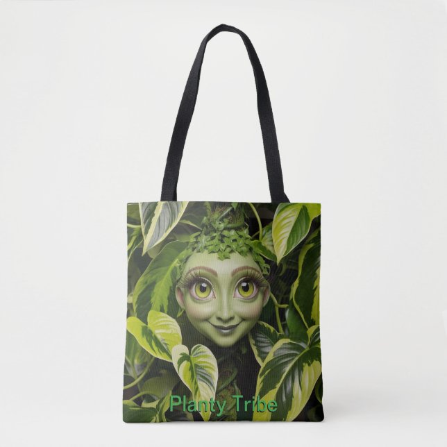 Bolsa Tote Saco de Toques de Planta (Frente)